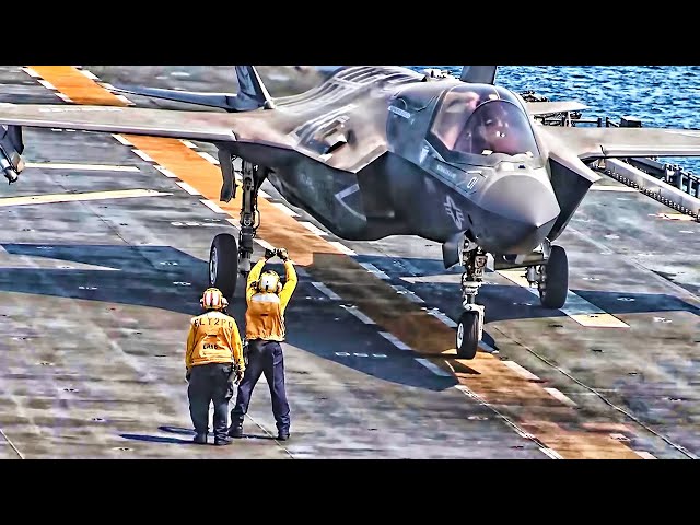 f-35b flight operations • uss america (feb